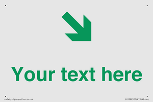 Custom Safe Condition inverse: Green Down right arrow